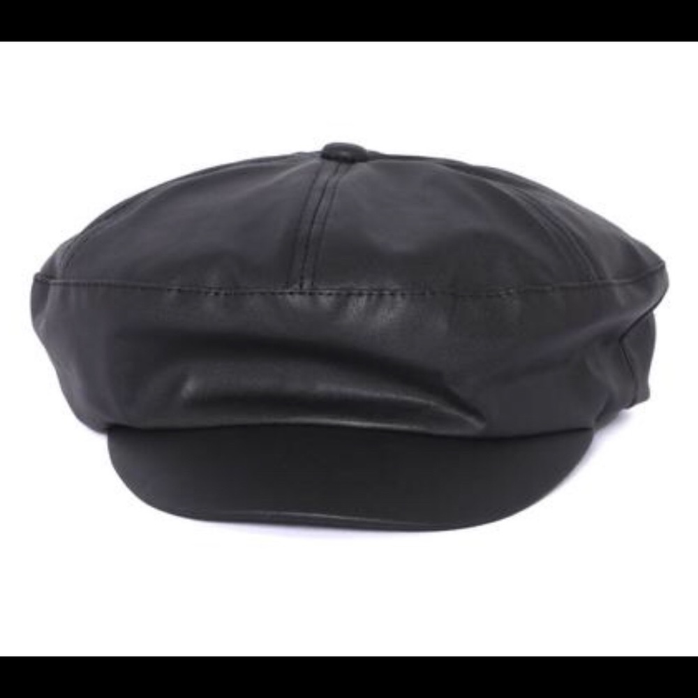 NWT Fashion Nova Faux Leather Cabbie Hat
